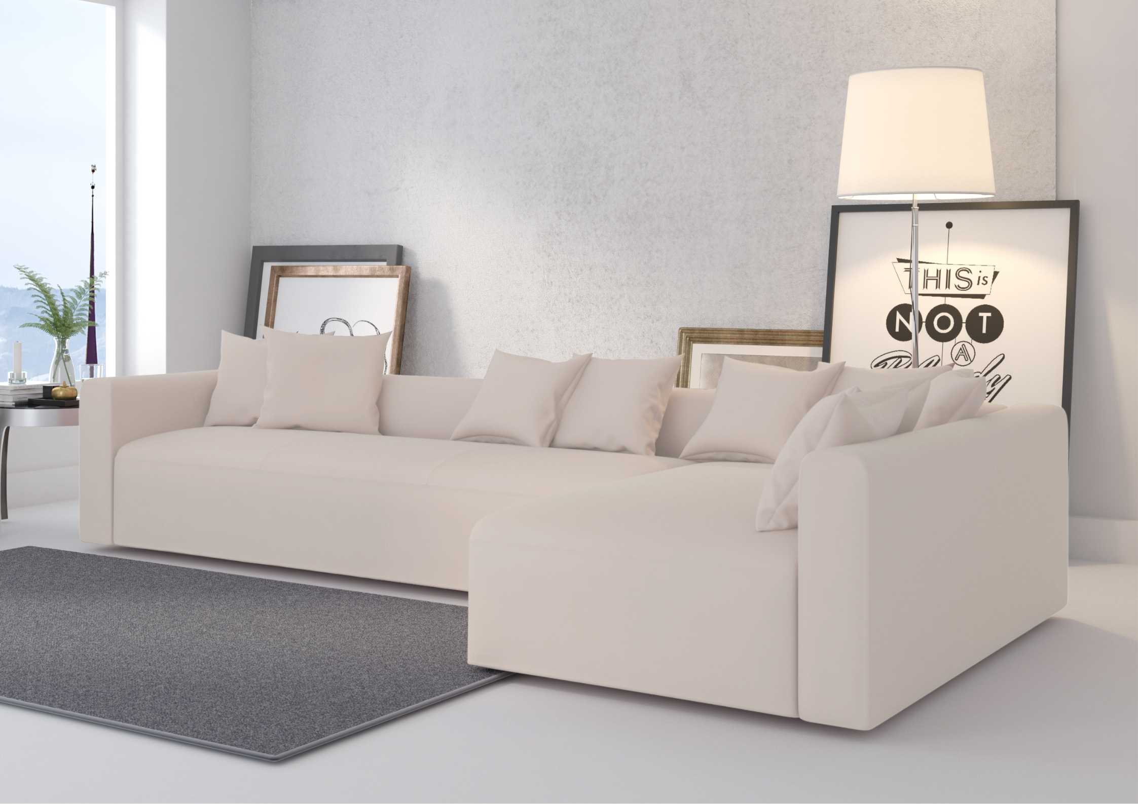 Duży industrialny narożnik prawy w kolorze beżowym